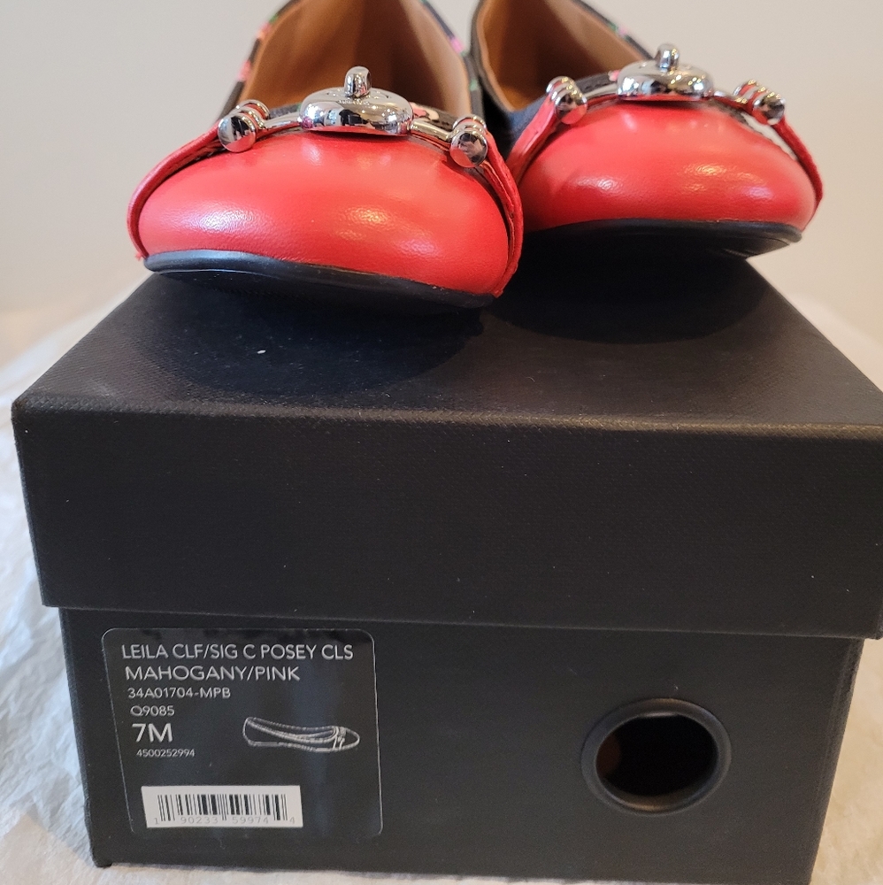 NWB Coach Leila Posey Ballet Flats Sz. 7 - Picture 4 of 5